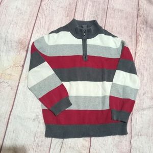 Cherokee half-zip color-block sweater size 3T